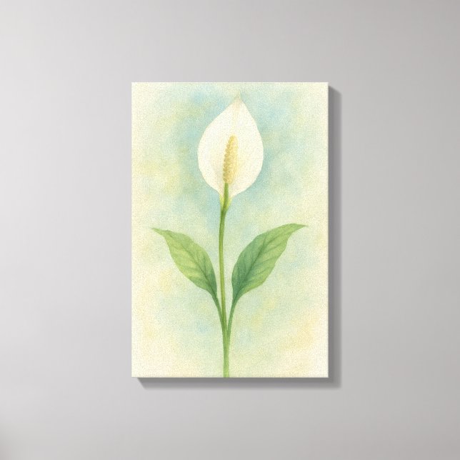 Peace Lily Canvas Print (Front)