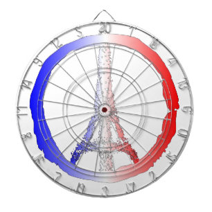Peace Logo Of Eiffel Tower Dartboard