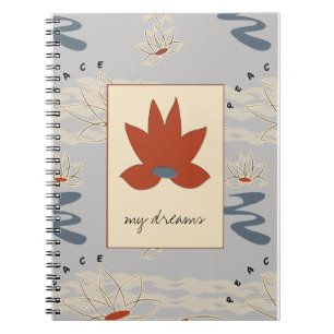 Peace LOTUS my dreams diary Notebook