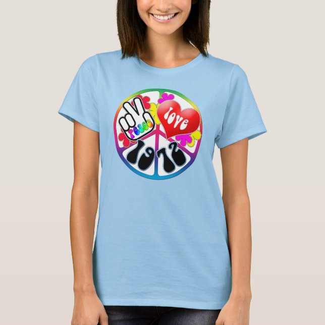 Peace Love 1972 Shirt (Front)