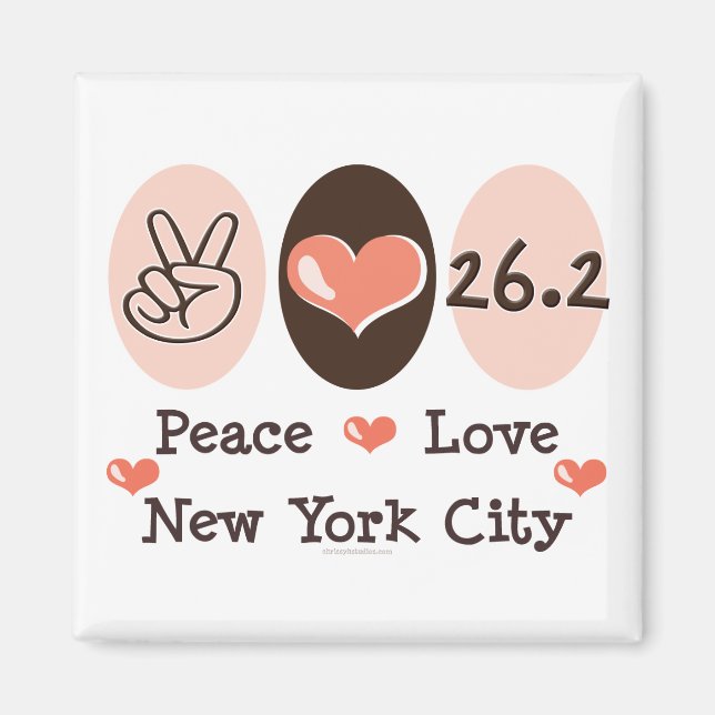 Peace Love  26.2 Magnet (Front)