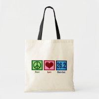 Peace Love 26.2 Marathon Runner