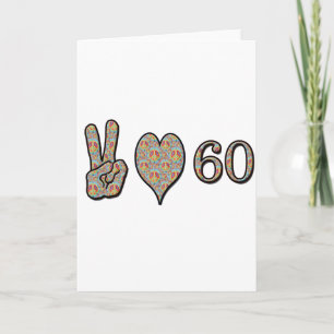 Peace Love 60 Card