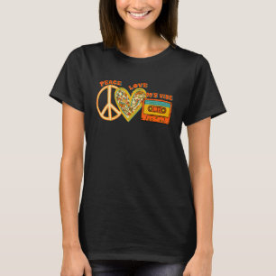 Peace Love 90s Vibe I Love The 90s Women Retro 90 T-Shirt