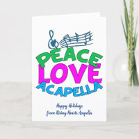 Peace Love Acapella Group Cute Custom Christmas