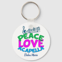 Peace Love Acapella Group Cute Customisable