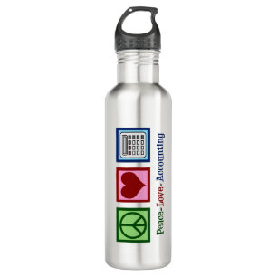 Peace Love Accounting 710 Ml Water Bottle