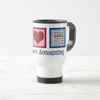 Peace Love Accounting Cute Accountant