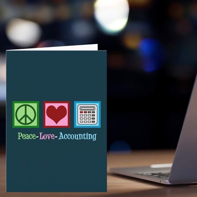 Peace Love Accounting Holiday Card (Creator Uploaded)