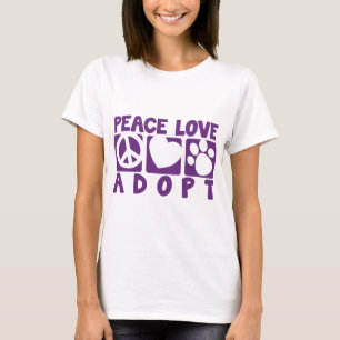 Peace Love Adopt T-Shirt