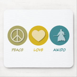 Peace Love Aikido Mouse Mat