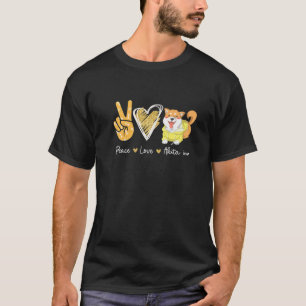 Peace Love Akita Inu Dog Lovers T-Shirt