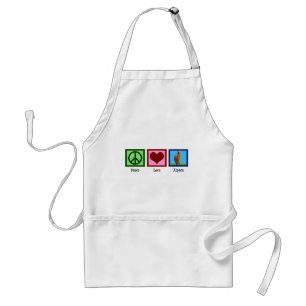 Peace Love Alpaca Standard Apron