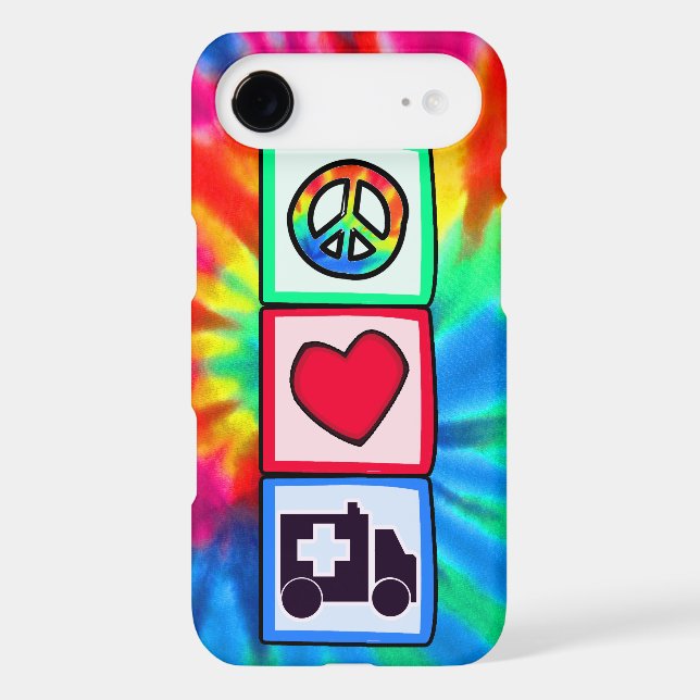 Peace, Love, Ambulance Case-Mate iPhone Case (Back)