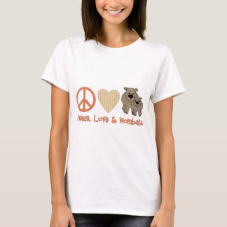 Peace, Love &amp; Wombats T-Shirt