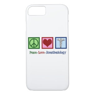Peace Love Anaesthesiology iPhone 8/7 Case