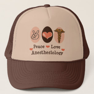 Peace Love Anaesthesiology Hat
