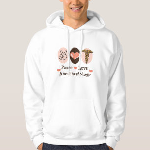 Peace Love Anaesthesiology Hooded Sweatshirt