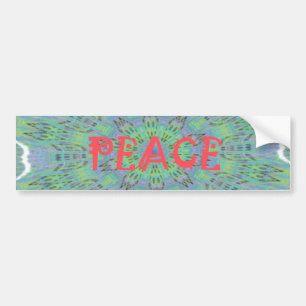 Peace, Love, and African Print: Peace Be With You Bumper Sticker