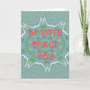 Peace, Love, and African Print: Peace Be With You Card