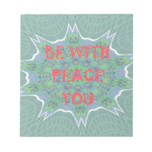 Peace, Love, and African Print: Peace Be With You Notepad