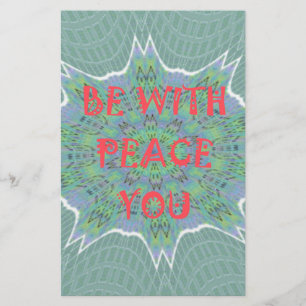Peace, Love, and African Print: Peace Be With You Stationery