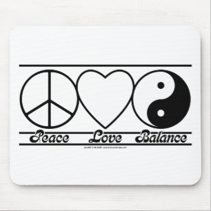 Peace Love and Balance Mouse Mat