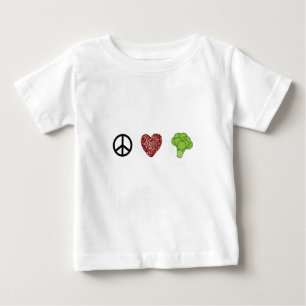 Peace, Love, and Broccoli Baby T-Shirt