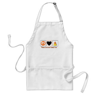 Peace, Love and Candy Corn Standard Apron