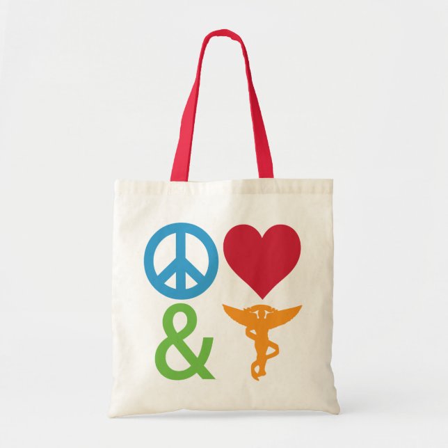 Peace, Love and Chiropractic Bags (Front)