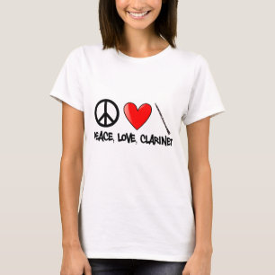 Peace, Love, and Clarinet T-Shirt