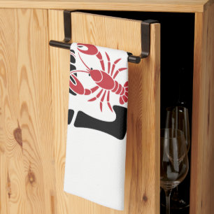 Peace Love and Crawfish Cajun  Tea Towel