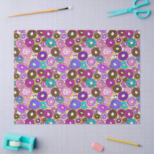Peace Love and Doughnuts Tissue Paper