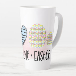 Peace, Love, and Easter Latte Mug