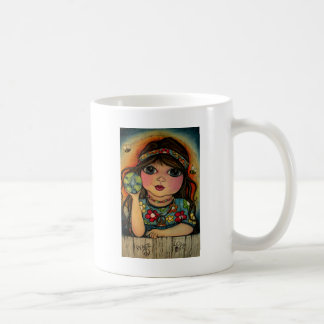 Peace Love and Flower Power Coffee Mug
