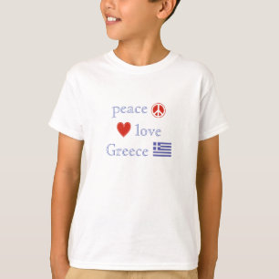 Peace Love and Greece Children’s T-Shirt