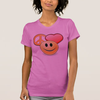 Peace Love and Happiness women's t-shirt