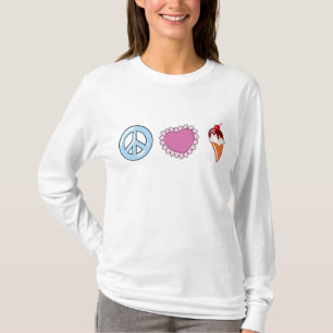 Peace Love and Ice Cream T-Shirt
