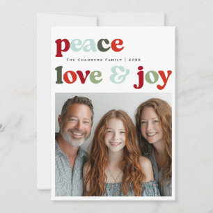 Peace Love and Joy Christmas Holiday Design