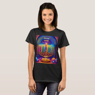 Peace, Love and Miracles- Hanukkah T-Shirt