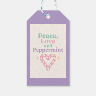 Peace, Love and Peppermint Gift Tags