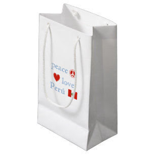 Peace Love and Peru Small Gift Bag