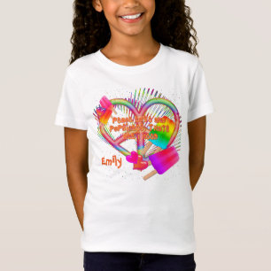 Peace Love and Popsicles-Girls Tee