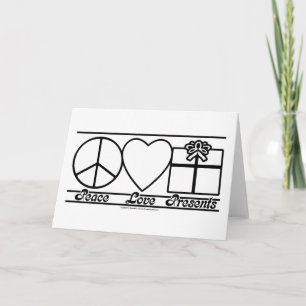 Peace Love and Presents Card