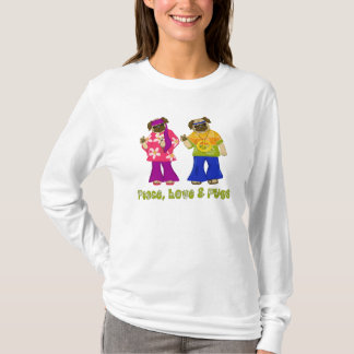 Peace, Love and Pugs T-Shirt