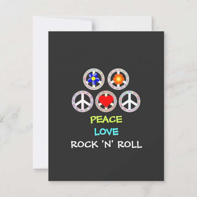 Peace, Love and Rock 'n' Roll, (Front)