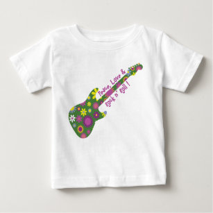 Peace Love and Rock n' Roll Baby T-Shirt
