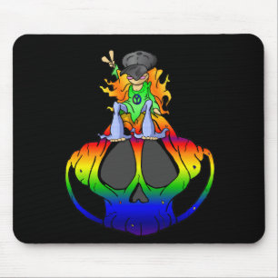 Peace, Love and Rock & Roll Mouse Mat