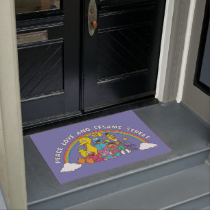Peace, Love and Sesame Street Doormat
