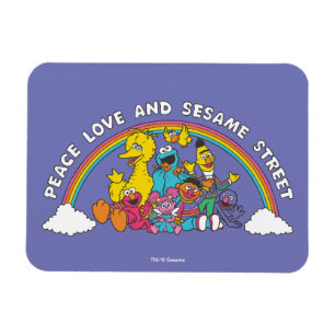 Peace, Love and Sesame Street Magnet